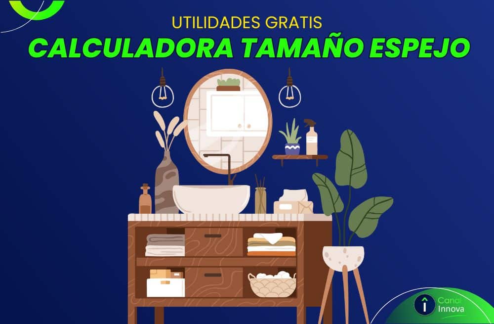 calcular tamaño espejo baño
