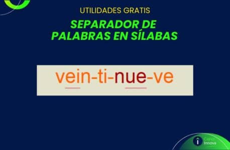separador de palabras en silabas
